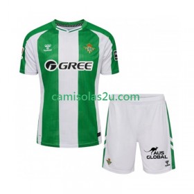 Camisolas de futebol Real Betis Criança Equipamento Principal 2025/26 Manga Curta